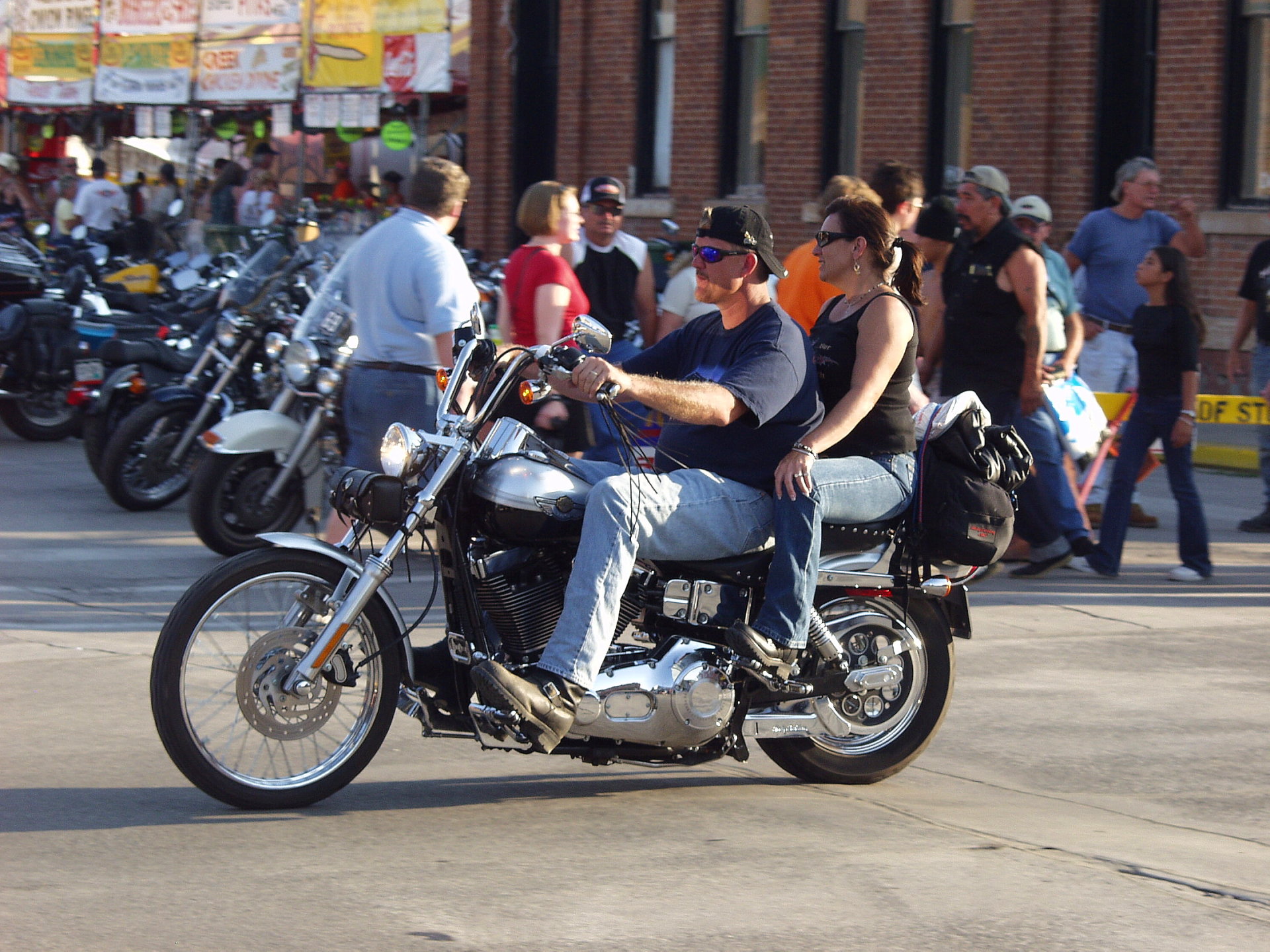 Biker couple