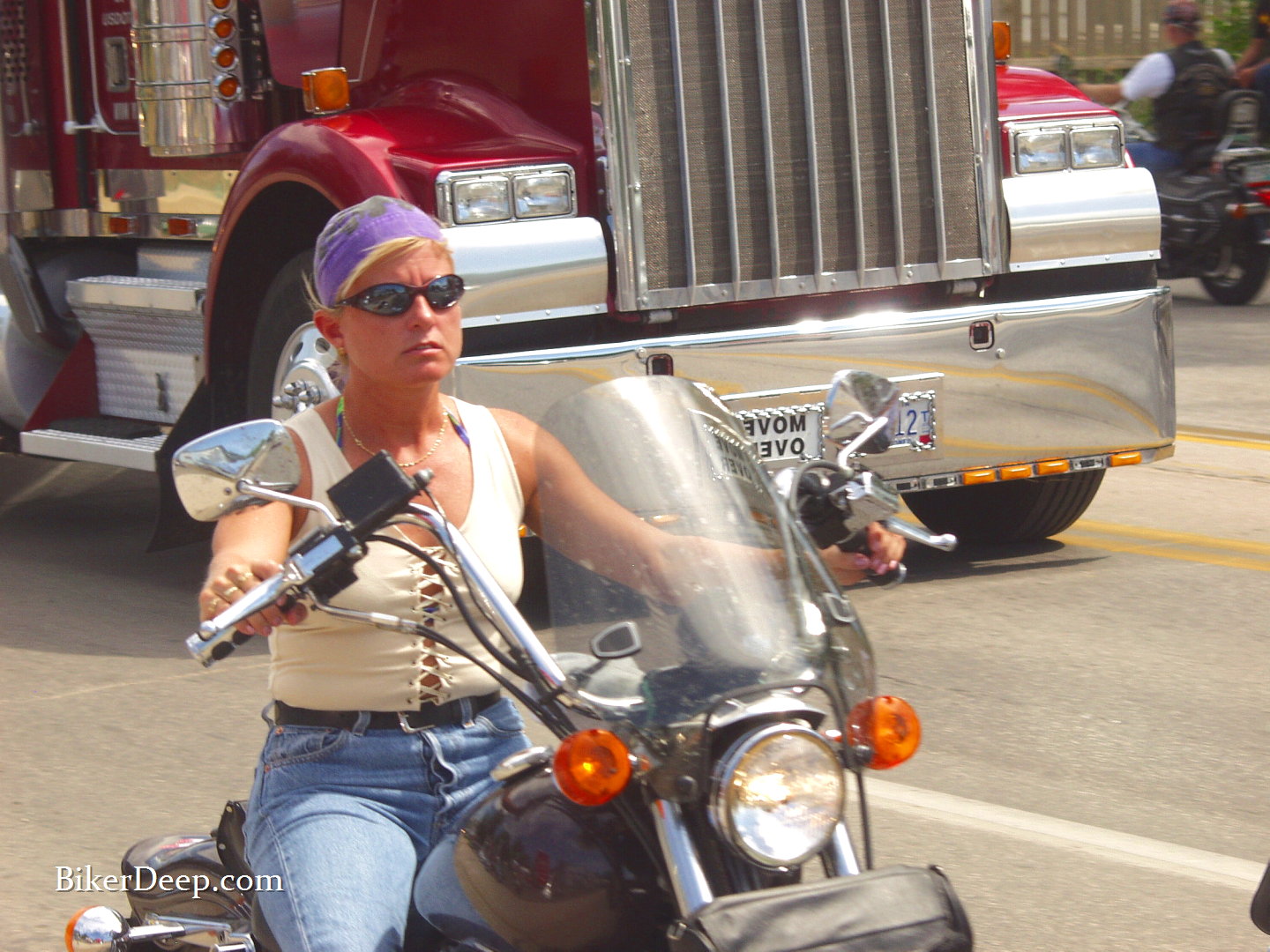 Woman biker