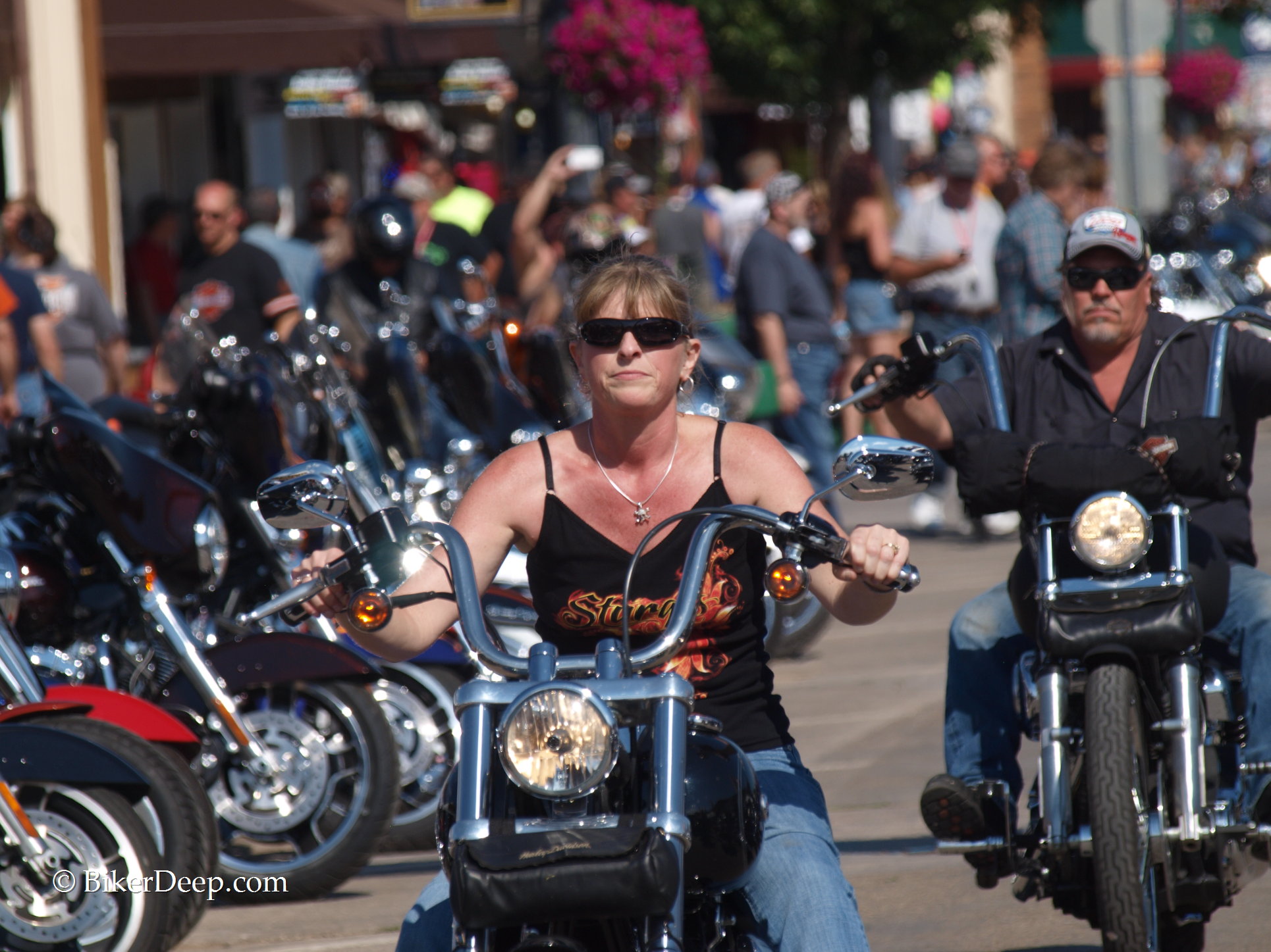 biker woman
