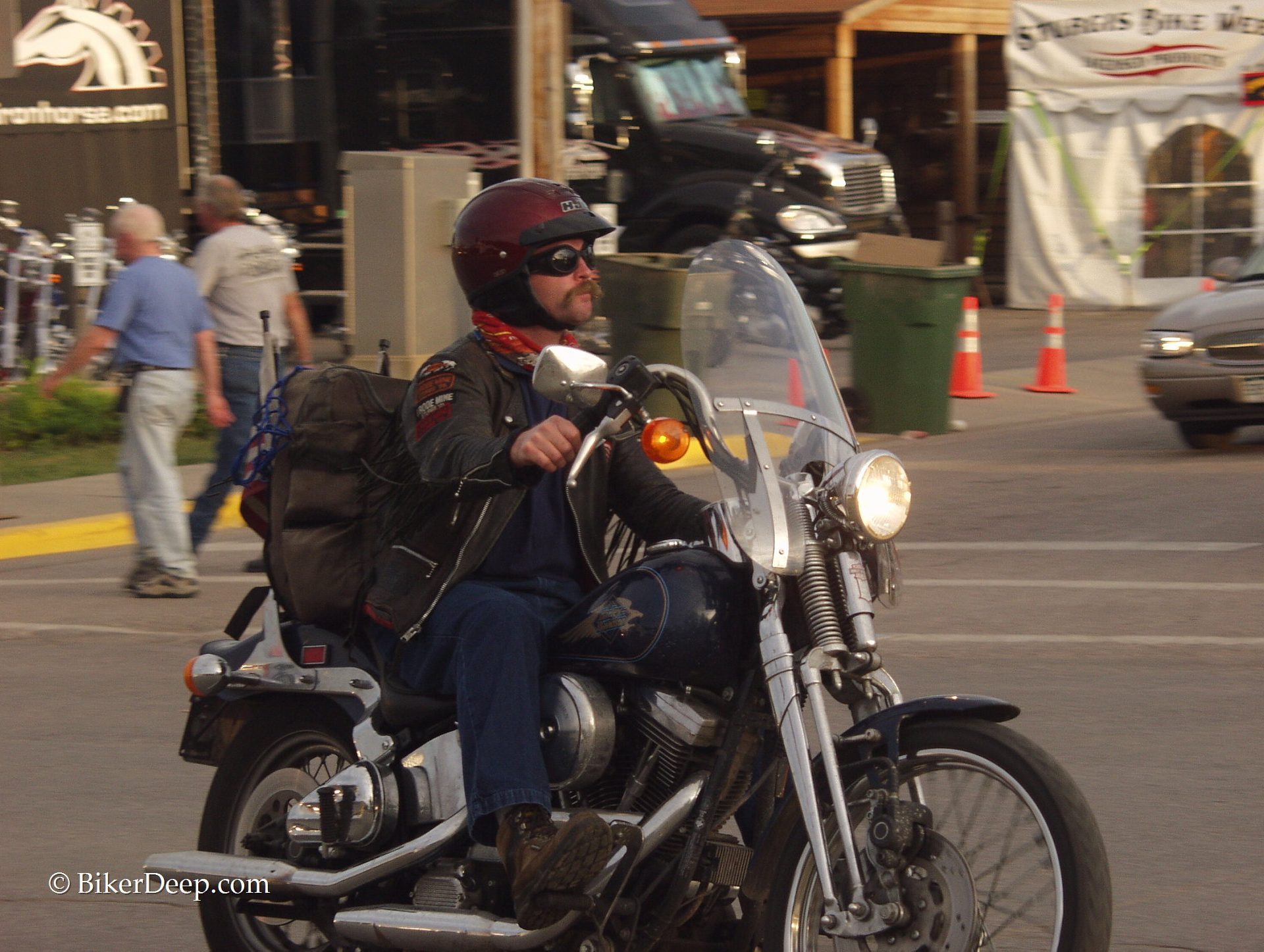 person on motorcycle